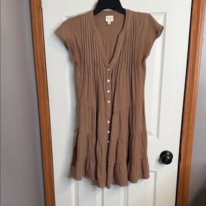 Universal Thread Brown Tiered Mini Dress
